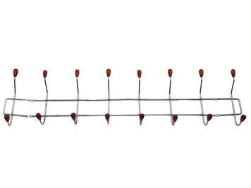 Вешалка для верхней одежды настенная металлическая на 8 крючков L 67 cm W 16 cm 05304 фото
