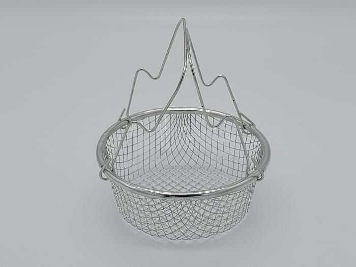 Сетка сито для фритюра из нержавеющей стали Корзина для жарки с двумя ручками Фритюрница 14 * 6 cm 18584 фото