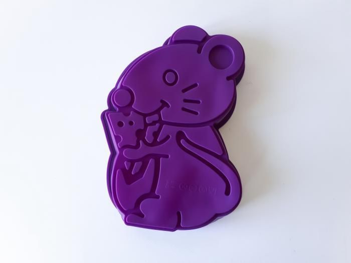 Форма силиконовая кондитерская для выпечки пирога или торта Мышка 25*18*4 cm 19560 фото