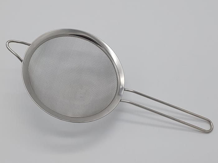Сито дуршлаг кухонное круглое нержавейка с широкой окантовкой D 16 cm L 33 cm 13554 фото