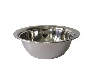 Миска кухонная из нержавеющей стали глубокая D 26 cm H 9 cm 2,4 литра для столовой Нержавейка высший сорт 18012 фото