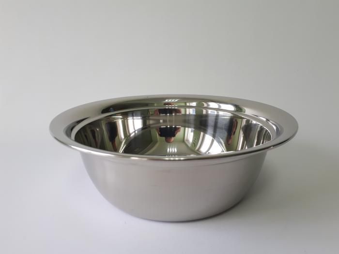 Миска кухонная из нержавеющей стали глубокая D 26 cm H 9 cm 2,4 литра для столовой Нержавейка высший сорт 18012 фото