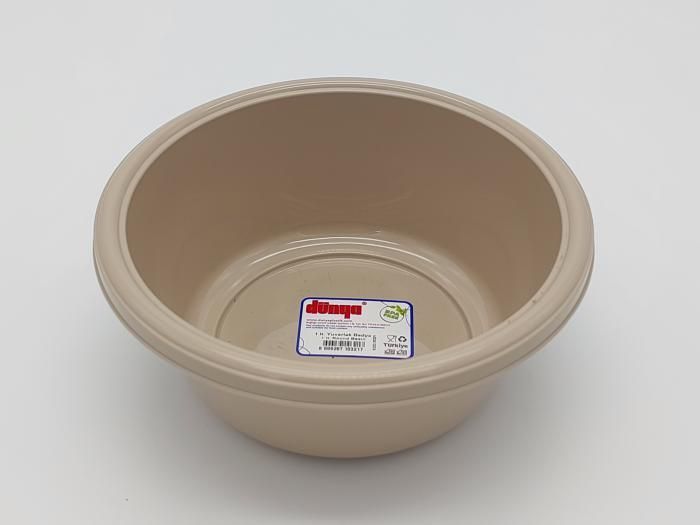 Миска таз пластиковий харчовий Dunya plastik 10321 D 17 cm H 7 cm 1 літр 16747 фото