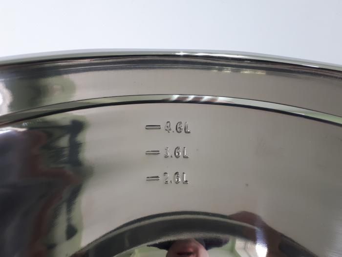 Миска кухонная для миксера из нержавеющей стали глубокая матовая D 30 cm H 16 cm 7,1 л Нержавейка высший сорт 18042 фото