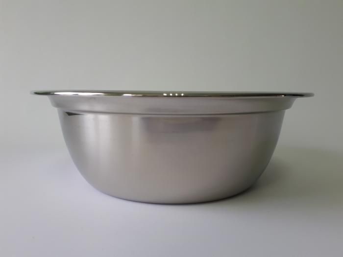 Миска кухонная из нержавеющей стали глубокая D 32 cm H 10 cm 4,7 литра для столовой Нержавейка высший сорт 18014 фото
