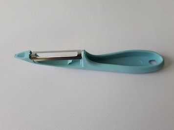 Нож-экономка для чистки овощей пластиковый Овощечистка ручная L 16,5 cm Кухонные ножи и подставки 19317 фото