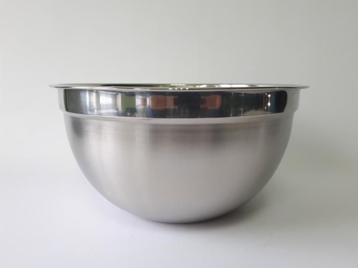 Миска кухонная для миксера из нержавеющей стали глубокая матовая D 32 cm H 16 cm 8,3 л Нержавейка высший сорт 18043 фото