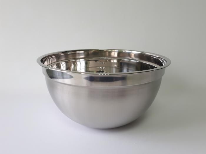 Миска кухонная для миксера из нержавеющей стали глубокая матовая D 32 cm H 16 cm 8,3 л Нержавейка высший сорт 18043 фото