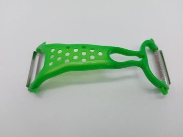 Нож-экономка с теркой пластиковый Овощечистка ручная двухсторонняя L 16 cm Кухонные ножи и подставки 17767 фото