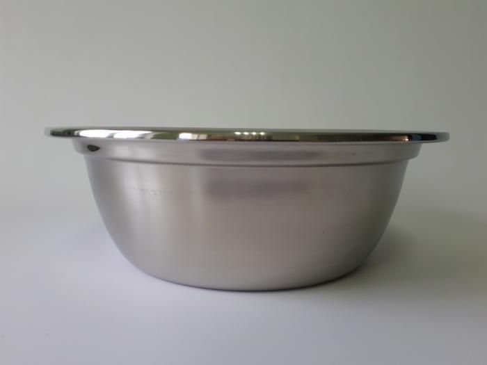 Миска кухонная из нержавеющей стали глубокая D 34 cm H 11 cm 6,1 литра для столовой Нержавейка высший сорт 18015 фото