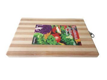 Бамбуковая разделочная кухонная доска для нарезки овощей и продуктов прямоугольная Бамбук 26 * 36 cm 10889 фото
