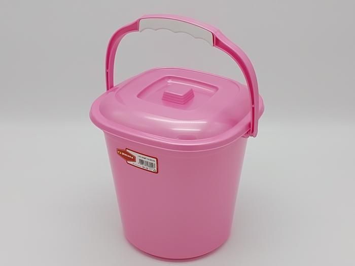 Ведро квадратное пластиковое пищевое с крышкой №1 3050 Senyayla Plastik 21*21 cm H 21 cm 5 литров 11396 фото