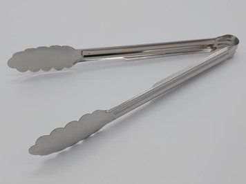 Щипцы кухонные из нержавейки для мяса гриля и барбекю универсальные Щипцы для кухни Дубок металлические L 27cm 18713 фото