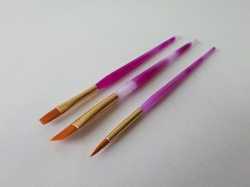 Набор кондитерских кисточек для росписи пряников из 3 штук L 18 cm 18968 фото