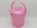 Відро квадратне пластикове харчове з кришкою №2 3055 Senyayla Plastik 25,5*25,5 cm H 25,5 cm 9,5 літрів 03822 фото 6