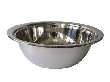 Миска кухонная из нержавеющей стали глубокая D 58 cm H 19 cm 35 литров для столовой Нержавейка высший сорт 18019 фото