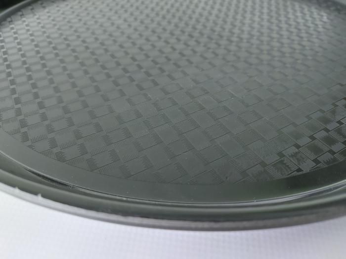 Піднос пластиковий круглий для їдальні Рознос пластмасовий для кафе D 35 / 31,5 cm H 2,2 cm 17543 фото
