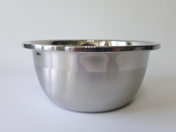 Миска кухонна з нержавіючої сталі глибока матова D 25,5 cm H 11 cm 3,7 літра для їдальні Нержавіюча сталь 18032 фото