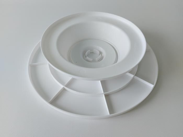 Подставка под торт вращающаяся пластиковая Тортовница крутящаяся для украшения тортов Стойка для торта D 32 cm 19934 фото