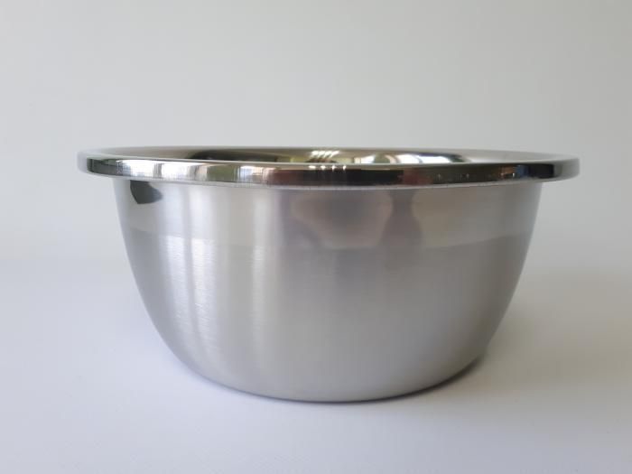 Миска кухонна з нержавіючої сталі глибока матова D 27,5 cm H 11 cm 4,3 літра для їдальні Нержавіюча сталь 18033 фото