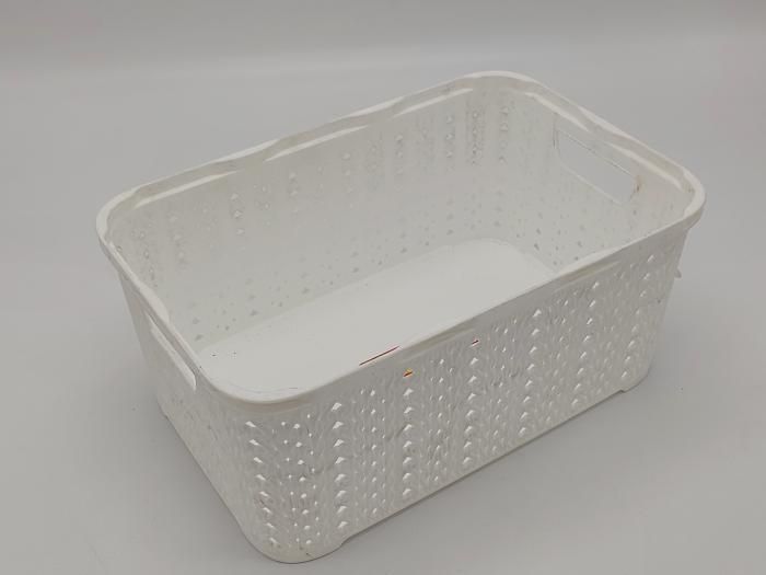 Кошик пластиковий з кришкою Senyayla Plastik 2860 Ящик для зберігання речей Контейнер 28*19 cm H 13 cm 6 л 18575 фото