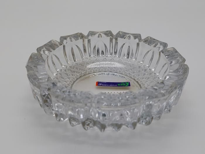 Пепельница стеклянная круглая для сигарет настольная D 16/12 cm H 4,5 cm 07767 фото