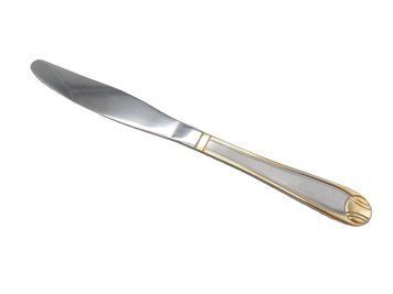 Нож столовый нержавейка Капля&nbsp;с позолотой&nbsp;L 23 cm в упаковке 6 штук из нержавеющей стали 15007 фото