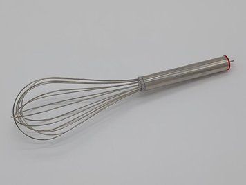 Венчик кулинарный кондитерский из нержавейки профессиональный для взбивания яиц крема и теста L 28 cm 20277 фото