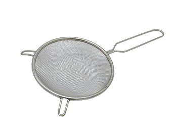 Сито дуршлаг из нержавейки круглое кухонное с ручкой и двумя крючками L 29 cm D 14 cm 19991 фото