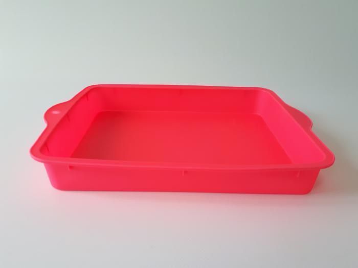 Силиконовый противень коврик для выпечки прямоугольный с бортиком 30 * 22 cm H 4 cm 20347 фото