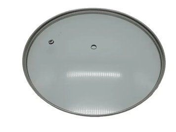 Крышка стеклянная для сковородки без ручки D 24 cm 20342 фото