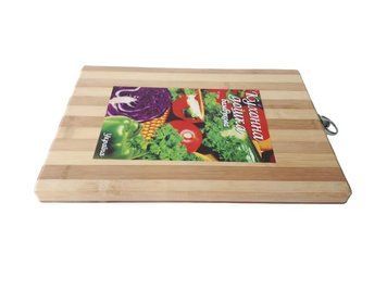 Бамбуковая разделочная кухонная доска для нарезки овощей и продуктов прямоугольная маленькая Бамбук 24 * 34 cm 20221 фото