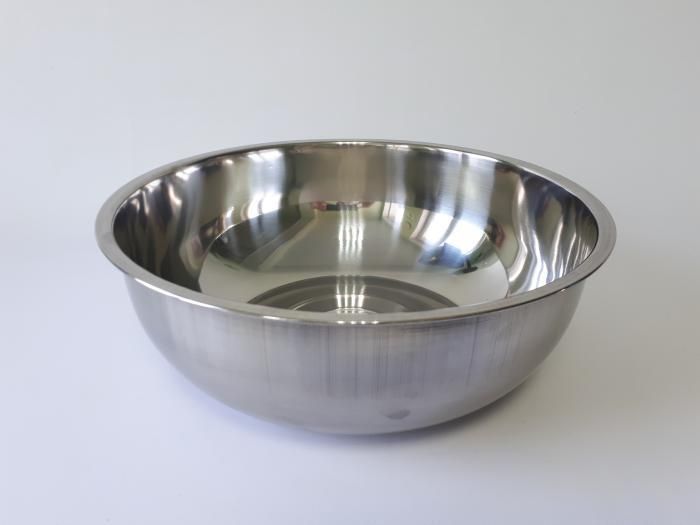 Миска кухонная из нержавеющей стали глубокая D 32 cm H 11 cm 5,3 литра для столовой Нержавейка высший сорт 10975 фото