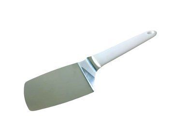 Лопатка кухонная изогнутая шпатель из нержавеющей стали с пластиковой ручкой L 27 cm W 8 cm 19718 фото