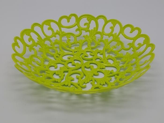 Фруктівниця цукерниця пластикова Кошик для фруктів Сухарниця D 26 cm H 5 cm 19080 фото