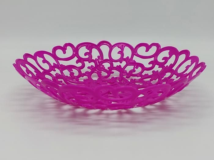 Фруктівниця цукерниця пластикова Кошик для фруктів Сухарниця D 26 cm H 5 cm 19080 фото