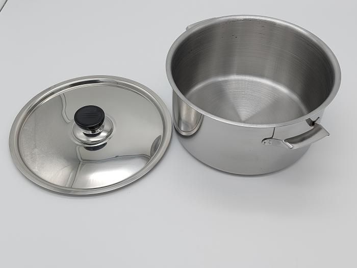 Кастрюля из нержавеющей стали с крышкой 4 литра Нержавейка D 22 cm H 12 cm 10365 фото