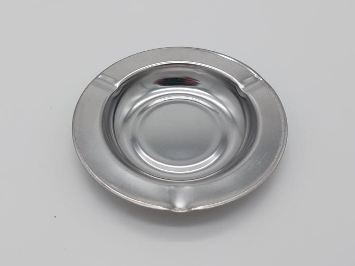 Пепельница металлическая круглая для сигарет настольная D 12 cm H 1,5 cm 19067 фото