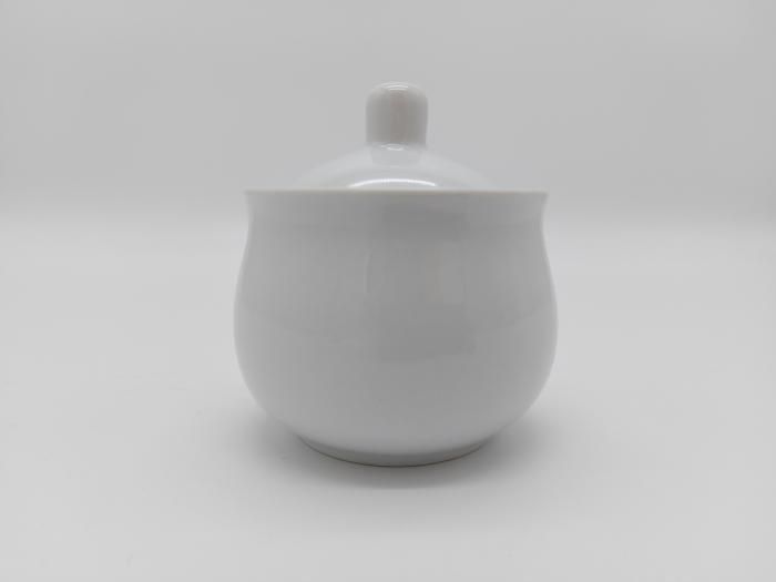 Сахарница керамическая белая для кафе D 8 cm H 7 cm 250 мл. 11415 фото