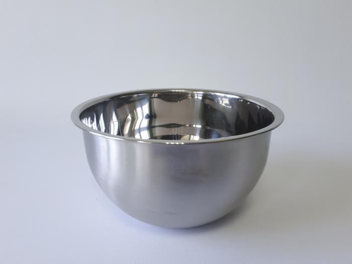 Миска кухонна з нержавіючої сталі глибока матова D 17,5 cm H 9,5 cm 1,3 літра для їдальні Нержавіюча сталь 18930 фото