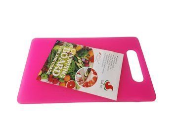 Доска разделочная цветная пластиковая кухонная для нарезания овощей и продуктов маленькая 30 * 19 cm для кухни 18678 фото