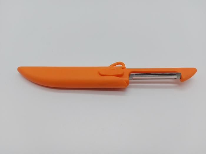 Нож комбинированный в чехле для чистки и нарезки овощей и фруктов L 17cm лезвие 7 cm 17506 фото