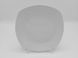 Тарелка мелкая керамическая квадратная белая Обеденная тарелка для вторых блюд в упаковке 12 шт D 22 cm 13244 фото 1