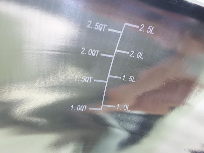 Миска кухонна з нержавіючої сталі глибока матова D 23,5 cm H 11 cm 2,9 літра для їдальні Нержавіюча сталь 18933 фото