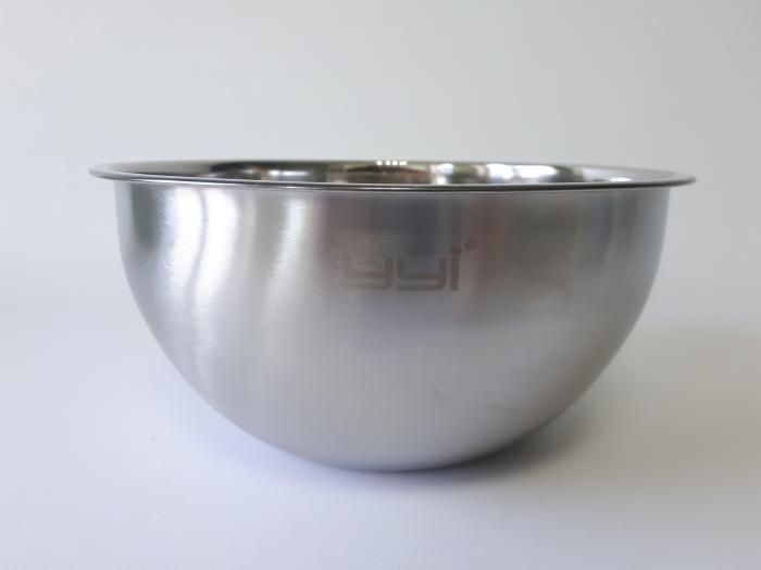 Миска кухонна з нержавіючої сталі глибока матова D 23,5 cm H 11 cm 2,9 літра для їдальні Нержавіюча сталь 18933 фото