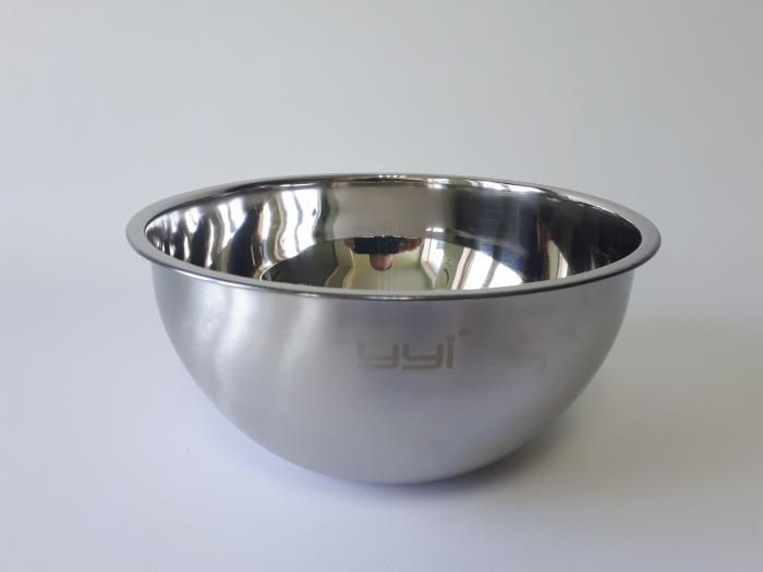 Миска кухонна з нержавіючої сталі глибока матова D 23,5 cm H 11 cm 2,9 літра для їдальні Нержавіюча сталь 18933 фото