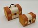 Шкатулка сундучок декоративный фанерный набор 2 штуки 14*9 cm H 9 cm/17,5*12 cm H 12,5 cm 13648 фото 2