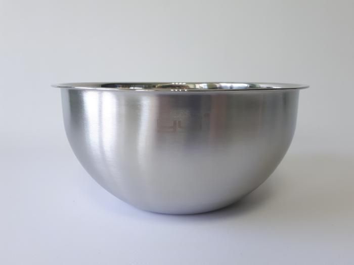 Миска кухонна з нержавіючої сталі глибока матова D 25,5 cm H 12 cm 3,9 літра для їдальні Нержавіюча сталь 18934 фото