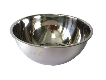 Миска кухонная из нержавеющей стали глубокая матовая D 28 cm H 13 cm 5,2 литра для столовой Нержавейка 18935 фото