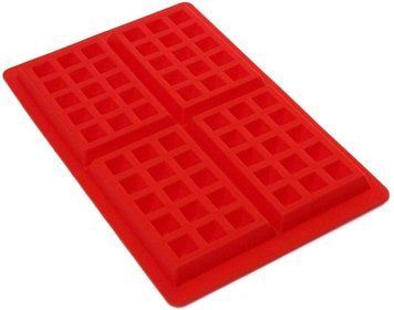 Форма силиконовая для выпечки бельгийских вафель 4 штуки 28*18 cm H 1,5 cm изделие 12*8 cm H 1,5 cm 19568 фото